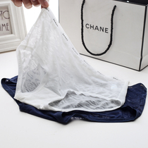 Panties Womens Ice Silk comfortable transparent sexy quick-dry seamless cotton crotch large size lace thin breifs