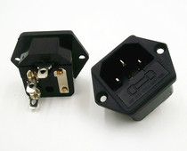 Product word socket with fuse box AC power outlet Cabinet socket Male socket Copper three-plug connector