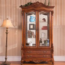 European wine cabinet Residential furniture wine cabinet Partition cabinet Solid wood wine cabinet Living room glass display cabinet American wine cabinet