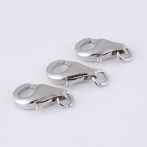 Card Jane 925 Silver Lobster Buckle Spring Button Beads Chain Linkage Non-fading Necklace Bracelet Lock Buckle