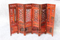 Old red wood handicraft * wood screen * Chinese imitation antique miniature furniture * solid wood carving pendulum * home ornament