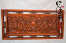 Special offer Dongyang wood carving Chinese hanging screen wall decoration solid wood plaque handicraft living room TV background wall decoration