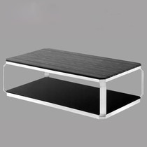 Shanghai office furniture Simple modern tempered glass meeting and negotiation coffee table Sofa supporting coffee table