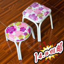 Stool small stool creative childrens small stool baby low stool bathroom square stool thickened adult shoe stool dining table stool