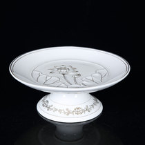 For fruit plate ceramic fruit plate lotus flower supply plate Guanyin Tribute Plate Buddha home furnishing fruit plate ornaments
