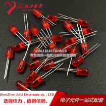 5MM LED red bright red hair red light-emitting diodes red short footed round RMB19 1000 only