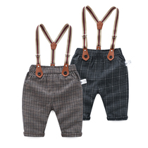 2018 New 0 baby boy childrens clothing 1-3 years old female baby Autumn suit foreign style 2 Spring and Autumn belt pants tide