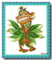 Precision printing French DMC cross stitch kit * BEAUTIFUL MONKEY (DW0215)