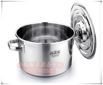 2 0 Extra thick material stainless steel bucket extra large soup bucket storage bucket tea bucket large steel soup pot rice barrel bucket