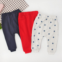 Baby trousers spring autumn children cotton warm trousers male baby pants 0-3 year old girl Haren pants winter