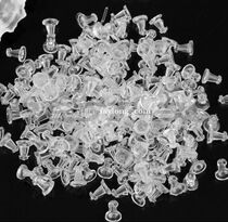 200 Plastic Earring Backs Stoppers Ear Post Nuts 0 2