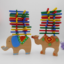 Gifts Wooden Children Student Student Toys Camel Elephant Balance Game Staple Music Parent-Child Early Teaching Aids