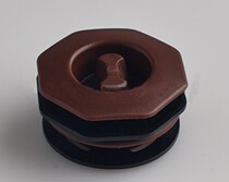 All-inclusive double-layer foot pad connection buckle rotating letter buckle fixing buckle hole puncher hole opener 10 pairs