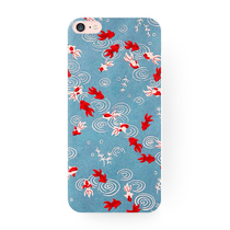 Goldfish and wind art retro apple XS Max iphone XR 6 7 8 plus phone shell