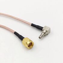 CRC9 bend male head turn SMA male pin 15cm RG316 line