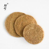 Tea Road accessories Purple Sand Teapot Cushion for nourishing pot Tosilk melon tea cushion Zen Tea Road Thickened Thermal Insulation Tea Set Three Suits