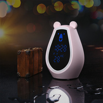 Creative Cute Bear USB Charging Gesture Switch Tonic light make-up mirror Table lamp Wireless Bluetooth Music alarm clock speaker