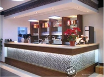 Custom Mosaic Collection Silver Desk High-end Hotel Hotel Milk Tea Shop Bar Desk Wooden Counter Café Supermarket Front Desk