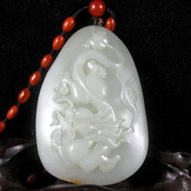 The owner selected Xinjiang Hetian Jade White Jade single seed Su Gongda long brand seed material with original leather bag really investment good product