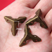 (10) Good quality antique corner three sides right angle full corner wooden box corner gift box corner protection anti-collision corner