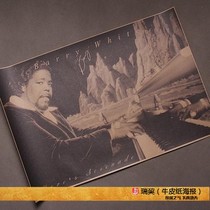 Barry White poster soul singer black jazz star poster soul song nostalgic star painting