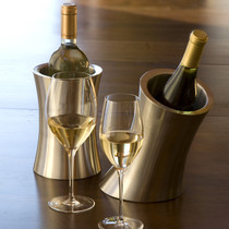 Thickened double-layer stainless steel Red Wine ice bucket Champagne ice wine bucket ice beer barrel ice barrel heat preservation barrel