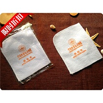 Hotel room supplies disposable shoe shine cloth custom shoe rubber Guesthouse room high-end plush shoe bag