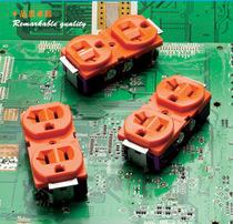 American Double Socket Beauty Gauge Two 6 Holes Orange With Bracket Beauty Mark Power Board Accessories SS-6B-2
