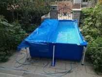 Pool cover cloth ground cloth universal tarpaulin thickened sunscreen bracket swimming pool inflatable large (non-pool)