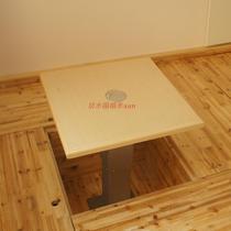 Promotion and room floor manual lift desktop tatami middle tea table collapse rice Japanese lifting table surface