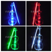 Bluetooth high-end mute crystal violin performance dedicated transparent electro-acoustic Electronic Violin for stage performance