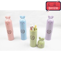 New toothbrush box portable suit plastic mini tooth small number cute tooth cylinder with cover creative cartoon toothpaste box
