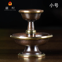 Buddha supplies for Buddha Cup Nepal handmade antique bronze gold plated copper tribute wine cup small size 8cm