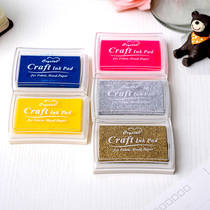 diy photo album accessories large print pad black card super display gold silver ink pad