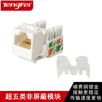 Flying Gold Plated High Speed Super Class 5 Computer Network Cable Outlet Module RJ45 Network Panel Module