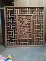 Solid wooden grid Woody grid Battles are cut off from smallpox ceiling solid wood carving flower screen size can be determined