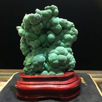 Mineral family Natural grape-like malachite rough stone ornaments odd stone ore ornamental stone Collection 7185