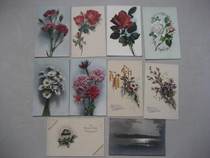 10 flower postcards in Australia and other countries during the Republic of China