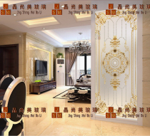 Carved art glass entrance background wall At the end of the corridor Jane European modern partition entrance European style