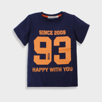 Xia Xin's children's T-shirts Pure Cotton Round-collar Bottom Boy Flexible Short-Sleeved T-shirt