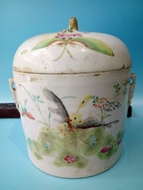 Bao Lao Bao genuine Qing Dynasty Tongzhi period old porcelain old pastel porcelain porridge jar collectibles collected from the countryside