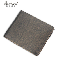 Zordanni mens wallet gold sand cowhide mens wallet Business Mens wallet Nair turtle rubber leather mens wallet