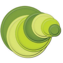 Spellbinders concave and convex cutting template knife die standard round (large) S4-114