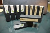 (Single shot without hair)5 customized 4g lipstick tube special stickers Optional black lipstick packaging kraft paper box