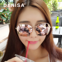 2021 New Round face sunglasses women tide personality Street Photo toad polarized sun glasses ladies fashion glasses