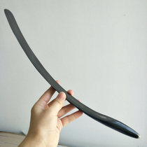 Famous angle craftsman new black buffalo horn plus half-side Pat scraping massage plate point stick