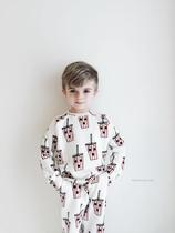 Clearing the US Hg Loves Tiki Children's White Milkshake Garment Veggy Long Pants Shirt Organic Cotton