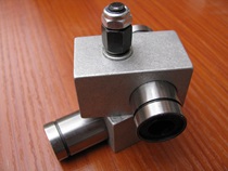 Direction adjustment slider -- gantry profiling fixed angle sharpener second generation and third generation chrome plated rail version