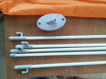 Free design screen X display stand 80x180 white fiber rod display stand 60x160 x display stand