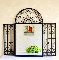 European iron window anti-theft window anti-theft window protection window arched double open window can customize special price